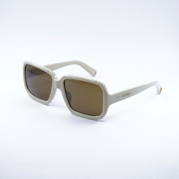 Jacquemus CABANA JAC/86 C2 Sunglasses Sand Square Frame Brown Lenses